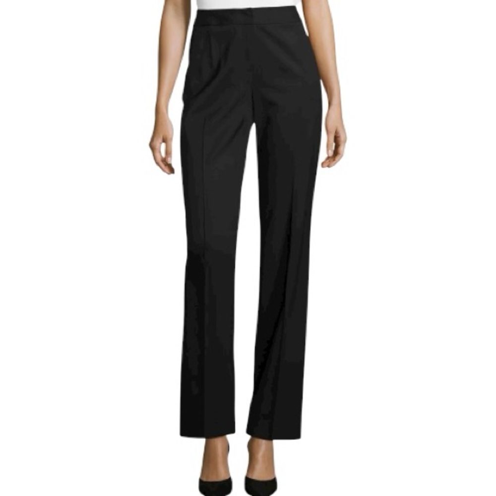 Lafayette148 Black Menswear‎ Straight Leg Trouser Pants Sz 12 Classy Office Work